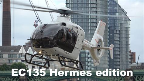 RARE EC135 Hermes edition landing, engine startup and takeoff 